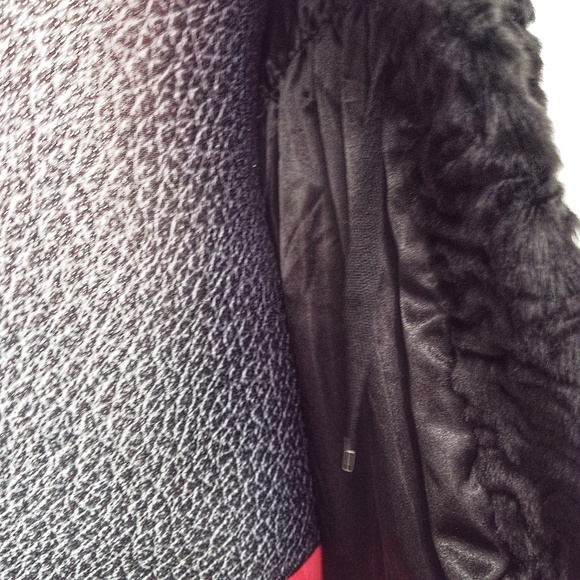 Koan Outerwear Jacquard Faux Fur Coat/Jacket SzXL - Picture 6 of 8